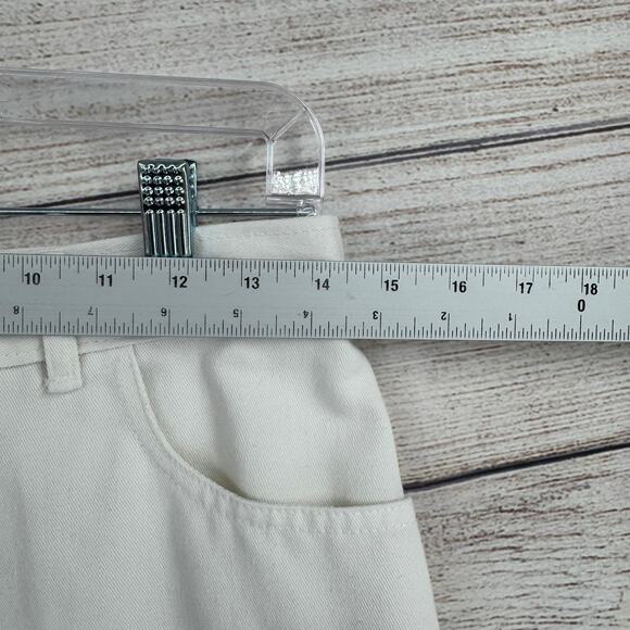 Vintage Opal Lorraine Wardy Jean Shorts and Vest Set Womens 28 Medium White - Picture 10 of 13